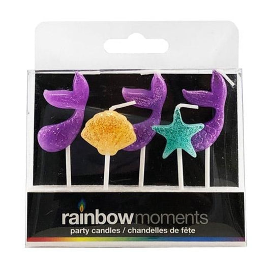 Rainbow Moments - Mermaid Tails Candles | 5 pack