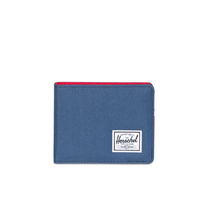 Herschel Roy RFID Wallet in Navy/Red - front view