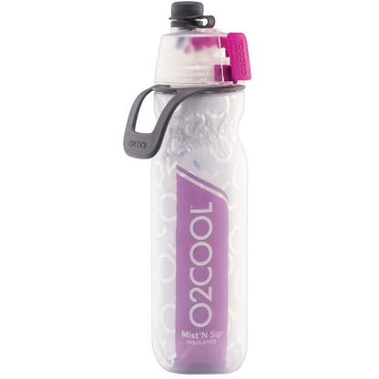 O2COOL - Mist N' Sip Insulated Bottle - 591ml - Arctic Squeeze Purple