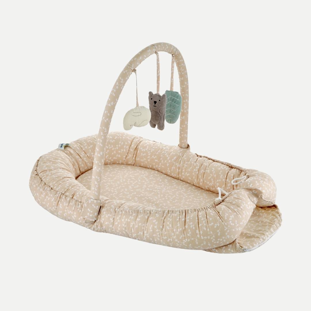 BabyJem Baby Nest with Toys Salmon