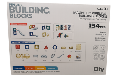 PLZ - Marble Run Magnetic Tiles | 134pcs