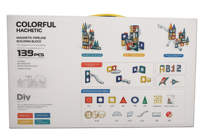 PLZ - Marble Run Magnetic Tiles | 139pcs