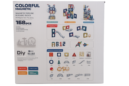 PLZ - Marble Run Magnetic Tiles | 168pcs