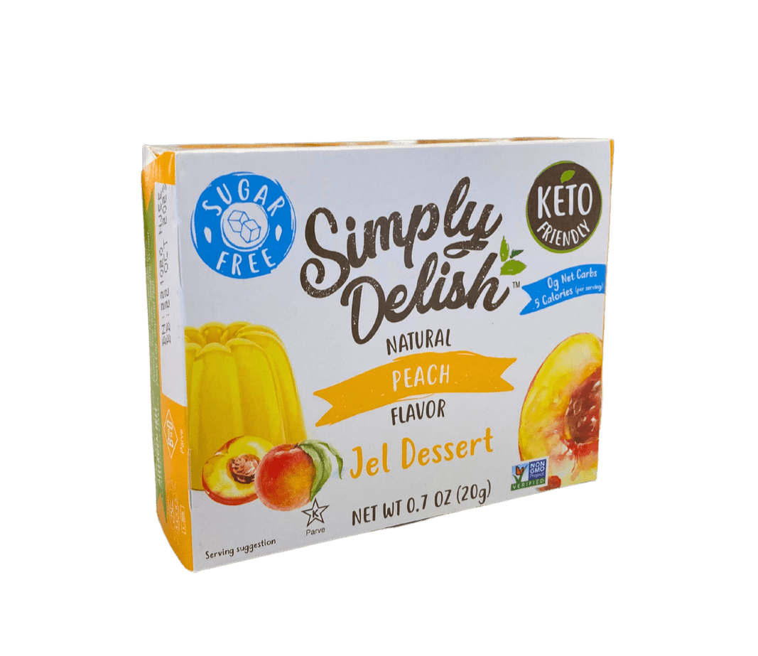 Simply Delish Sugar Free Peach Jel Dessert 20g sachet