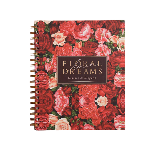 Mofkera | مفكرة | Floral Dreams Notebook A4 Size -3 Subjects