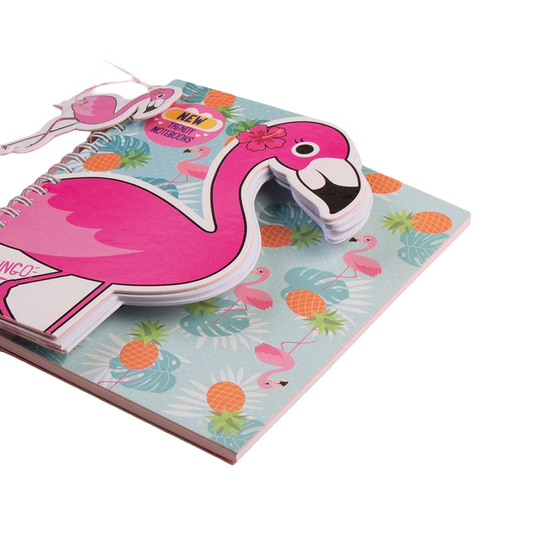 Mofkera | مفكرة | Trendy Wire Notebook - Flamingo