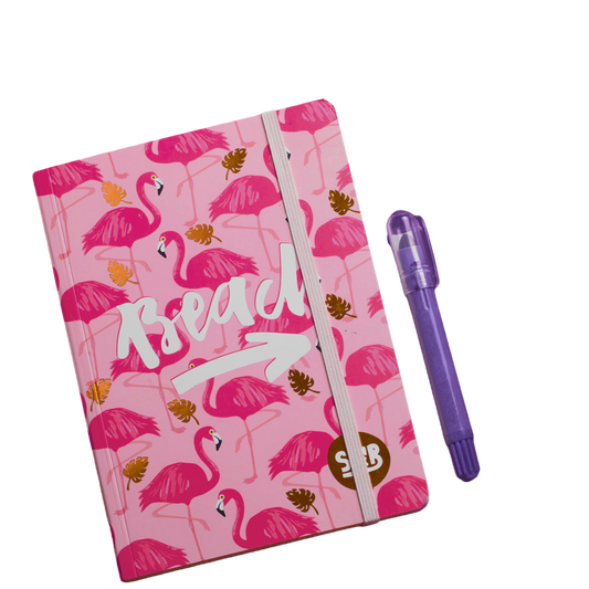 Mofkera | مفكرة | Flamingo Notebook With Rubber Band Size A5