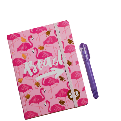 Mofkera | مفكرة | Flamingo Notebook With Rubber Band Size A5