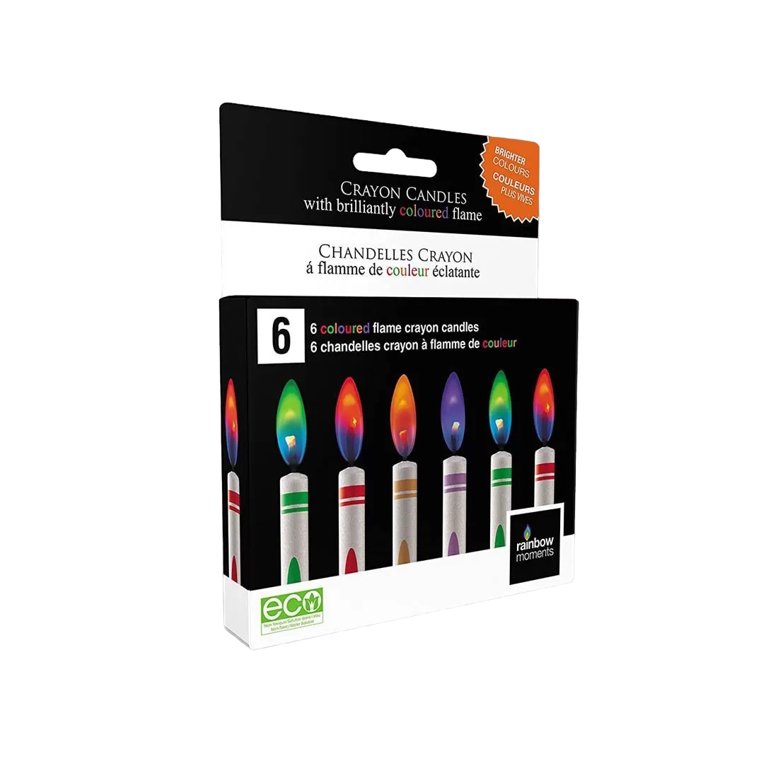 Rainbow Moments - Crayon color flame party candles | 6-pack Rainbow Moments - Crayon color flame party candles | 6-pack