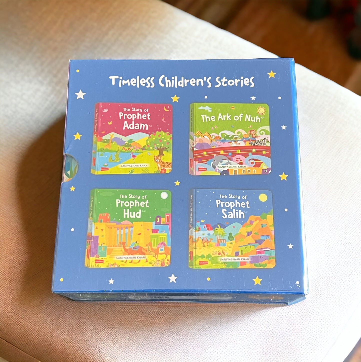 قصص قرآنية - مكتبة صغيرة - المجلد 1 | مجموعة من 4 كتب من الورق المقوى