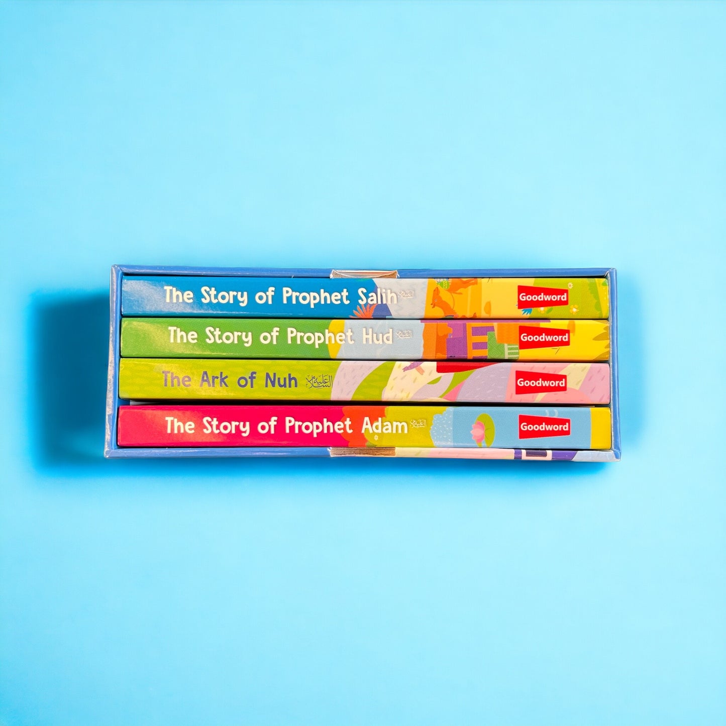 قصص قرآنية - مكتبة صغيرة - المجلد 1 | مجموعة من 4 كتب من الورق المقوى