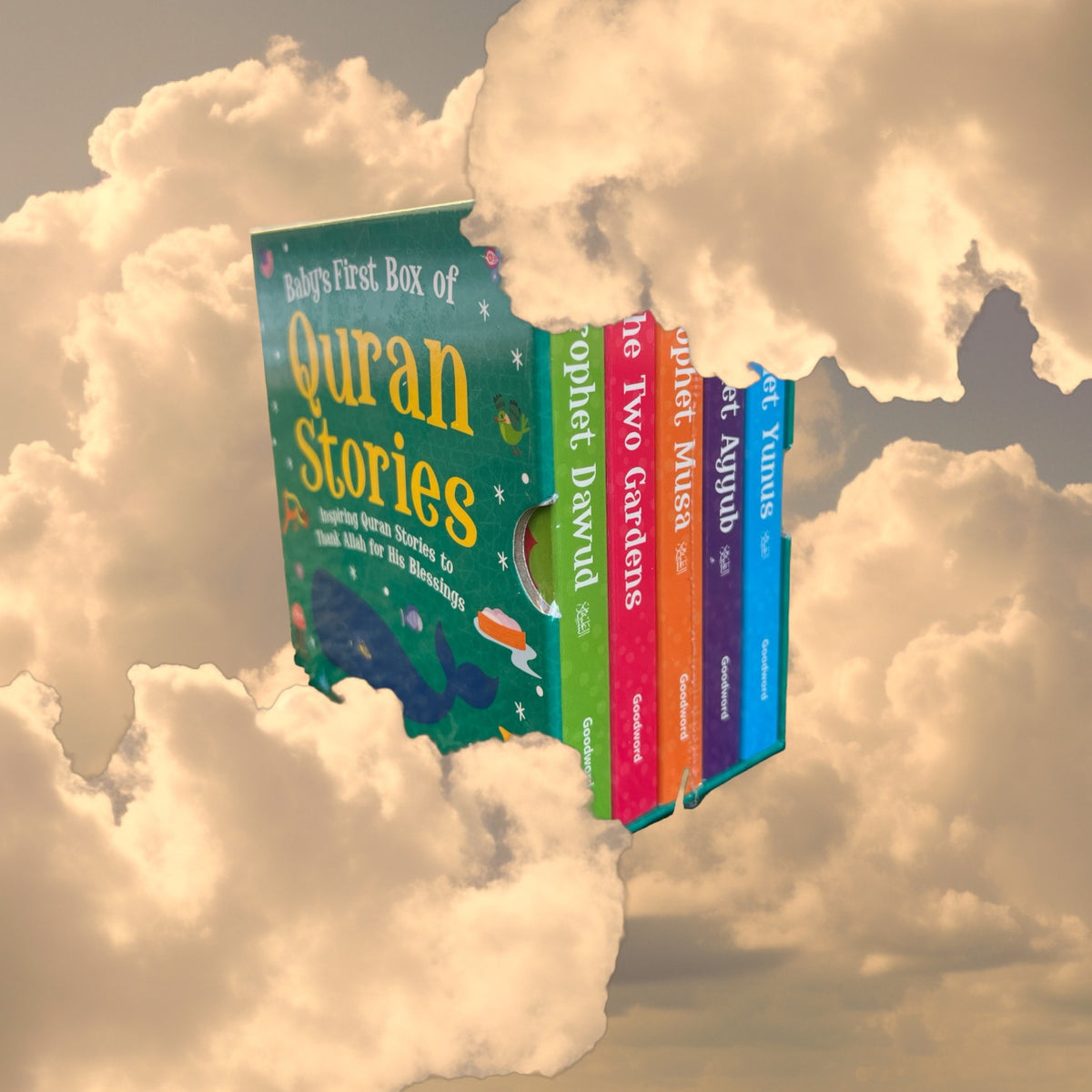 Baby's First Box of Quran Stories - Vol.2 | 5 Board Books Set Baby's First Box of Quran Stories - Vol.2 | 5 Board Books Set