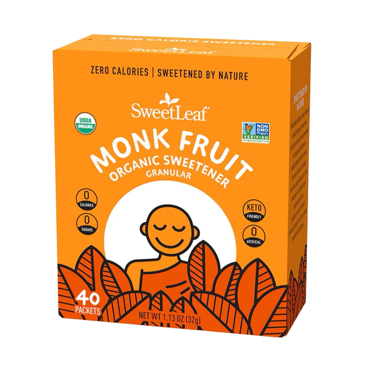 Organic Monk Fruit Sweetener 40 Packets 32g Organic Monk Fruit Sweetener 40 Packets 32g