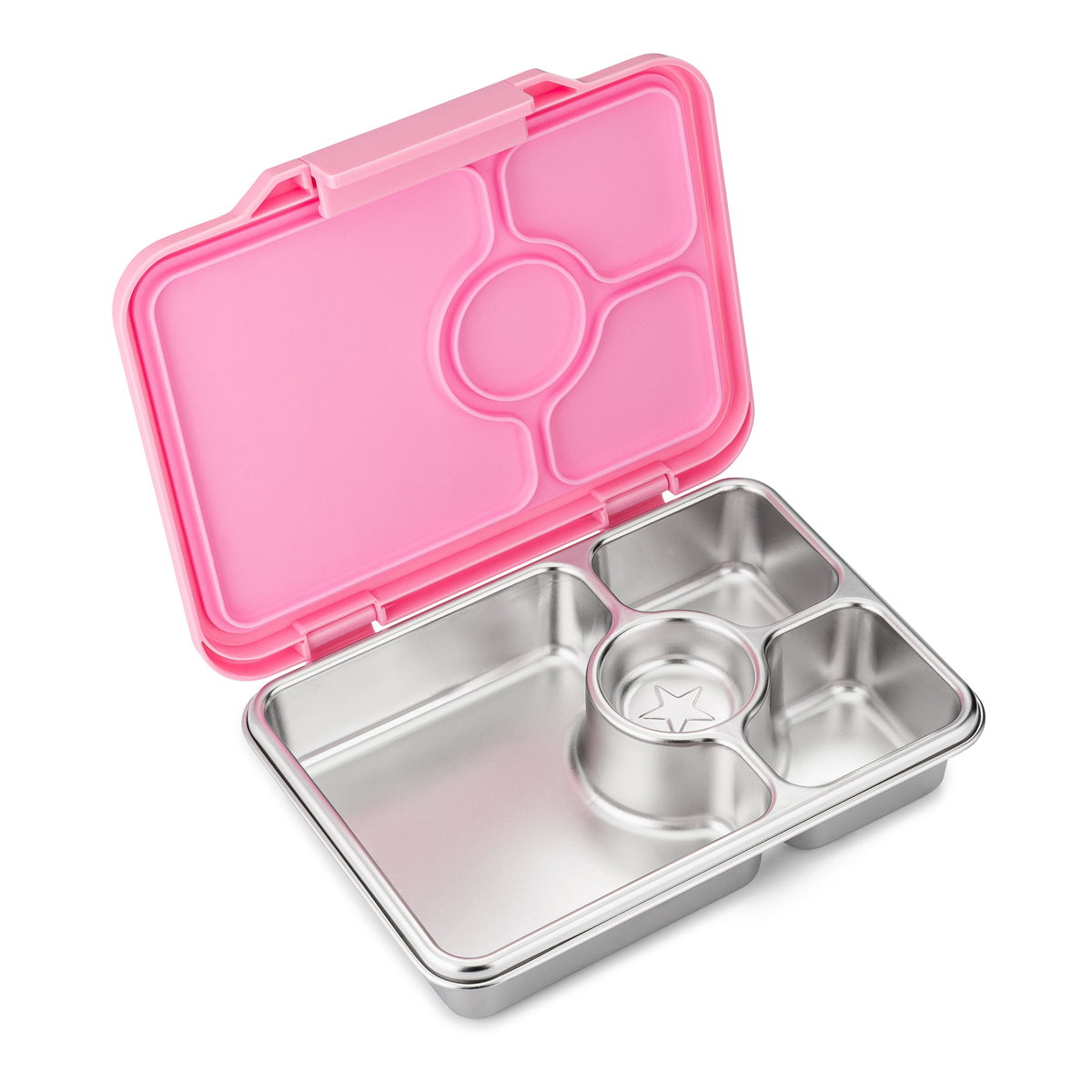 Yumbox - Stainless Steel Bento | 5 Compartments | Leakproof | Versailles Pink Yumbox - Stainless Steel Bento | 5 Compartments | Leakproof | Versailles Pink