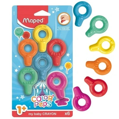 Maped - My Baby Crayons | Easy Grip Set of 6