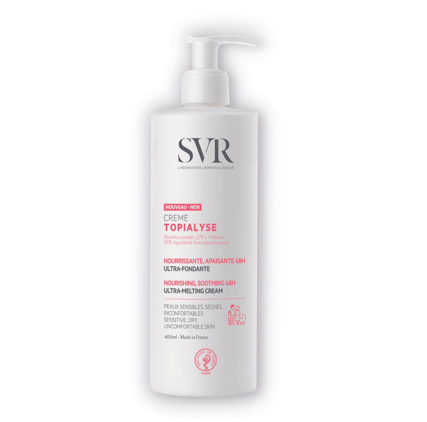 SVR - Topialyse Cream Nourishing Soothing 48H 400ml