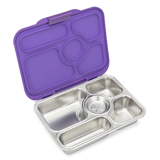 Yumbox - Stainless Steel Bento | 5 Compartments | Leakproof | Remy Lavender