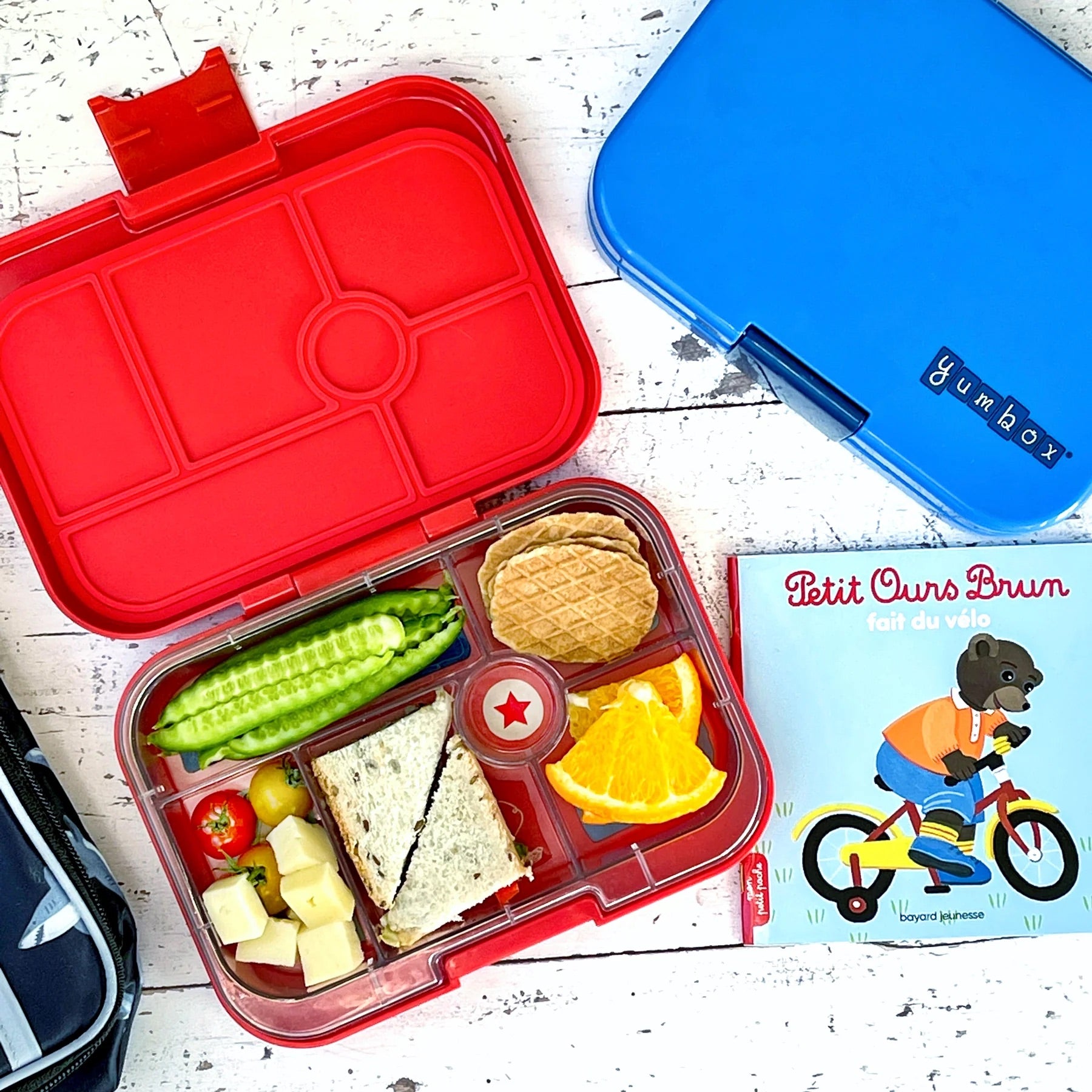 Yumbox - Bento Box | 6 Compartments | Race Cars | Roar Red Yumbox - Bento Box | 6 Compartments | Race Cars | Roar Red