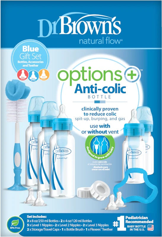 Dr.Brown’s Options+ Narrow-Neck Bottle Special Blue Edition Gift Set