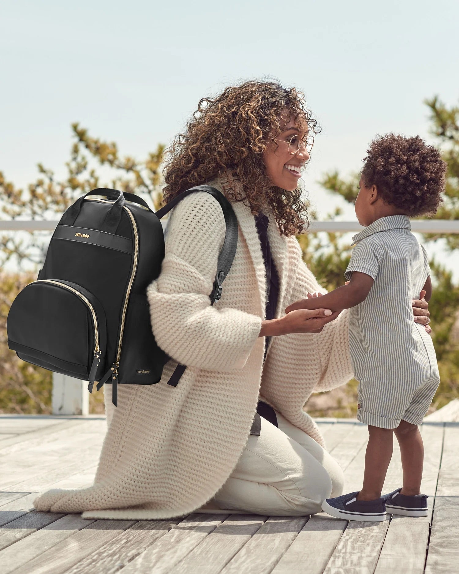 Skip Hop - Envi Luxe Backpack Diaper Bag - Black Skip Hop - Envi Luxe Backpack Diaper Bag - Black