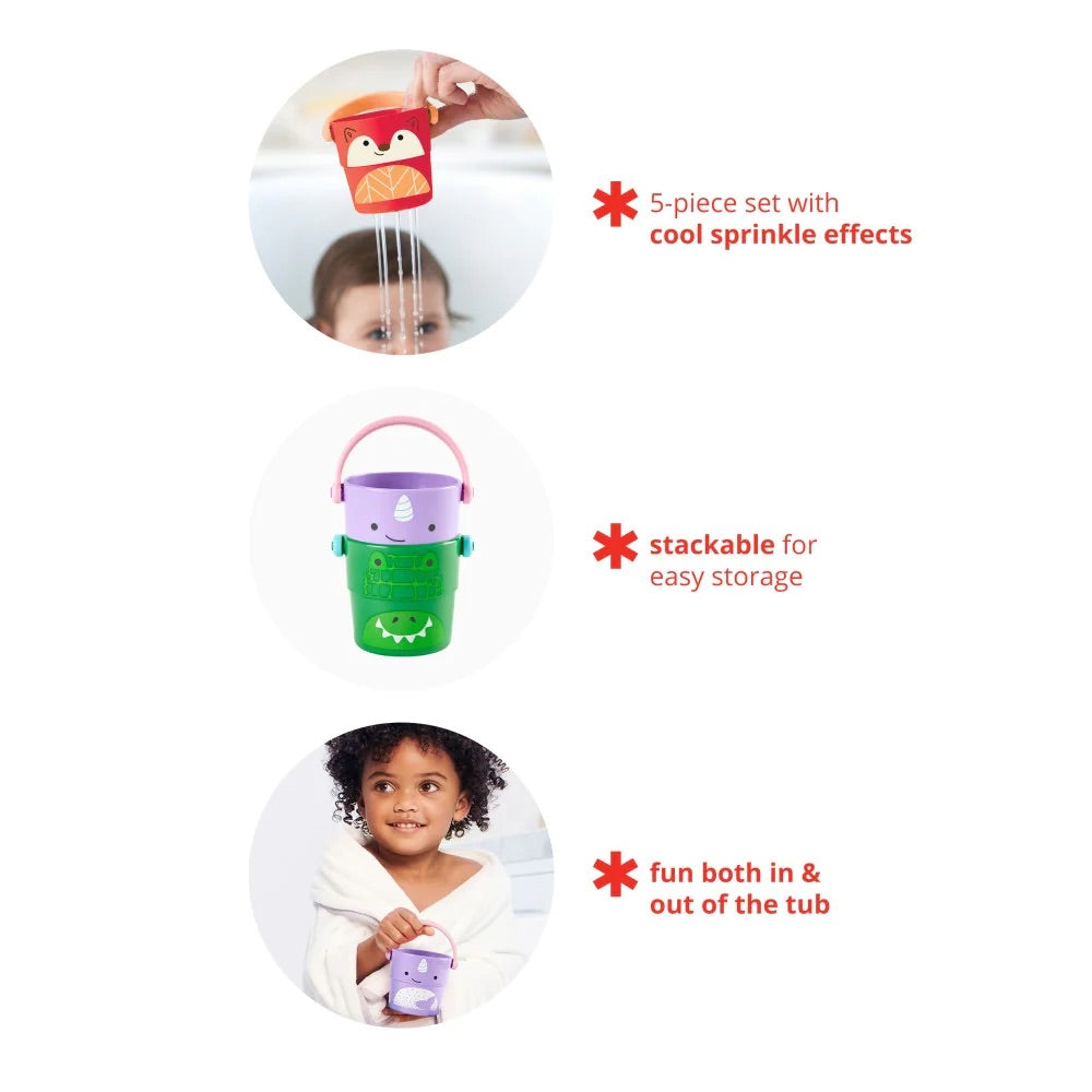 Skip Hop - Zoo Stack and Pour Buckets Skip Hop - Zoo Stack and Pour Buckets
