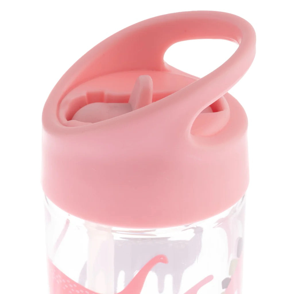 Stephen Joseph - Flip Top Bottle - Pink Dino Stephen Joseph - Flip Top Bottle - Pink Dino