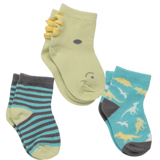Stephen Joseph | Baby Socks Dino Gift Box | 0-12 Months