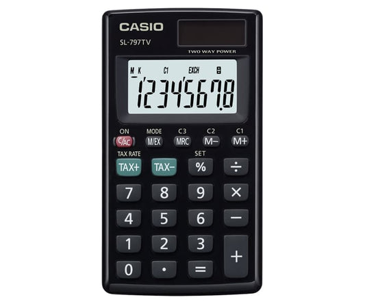Casio SL-797TV slim pocket calculator black — BambiniJO Jordan