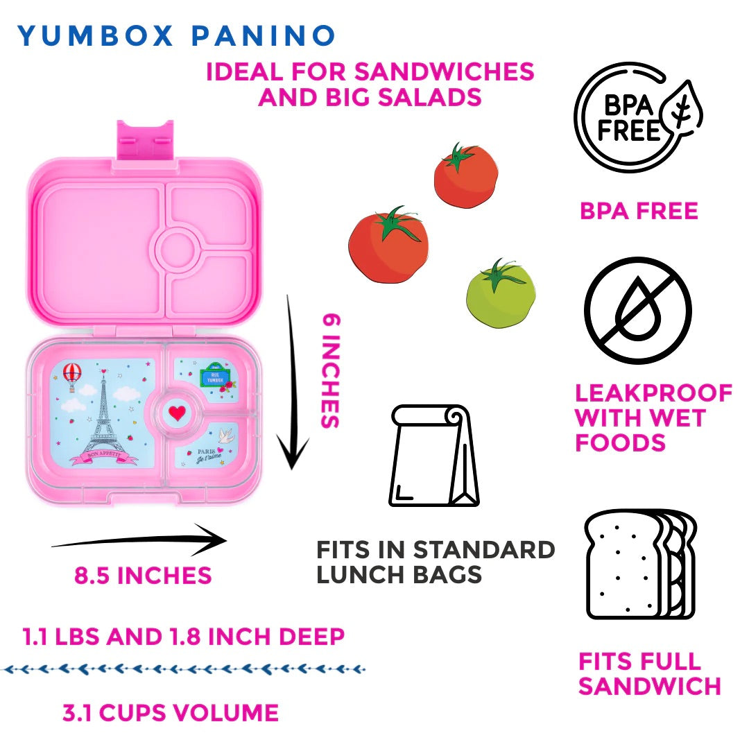 Yumbox - Bento Box | 4 Compartments | Paris | Fifi Pink Yumbox - Bento Box | 4 Compartments | Paris | Fifi Pink