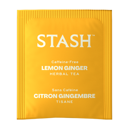 Stash Lemon Ginger tea bag envelope front — BambiniJO Jordan