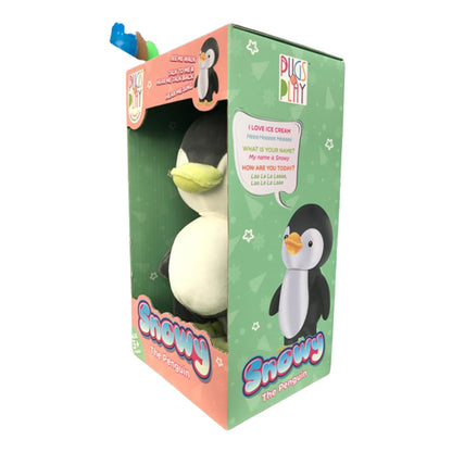Pugs At Play - Snowy, The Walking / Talking Penguin | 9in
