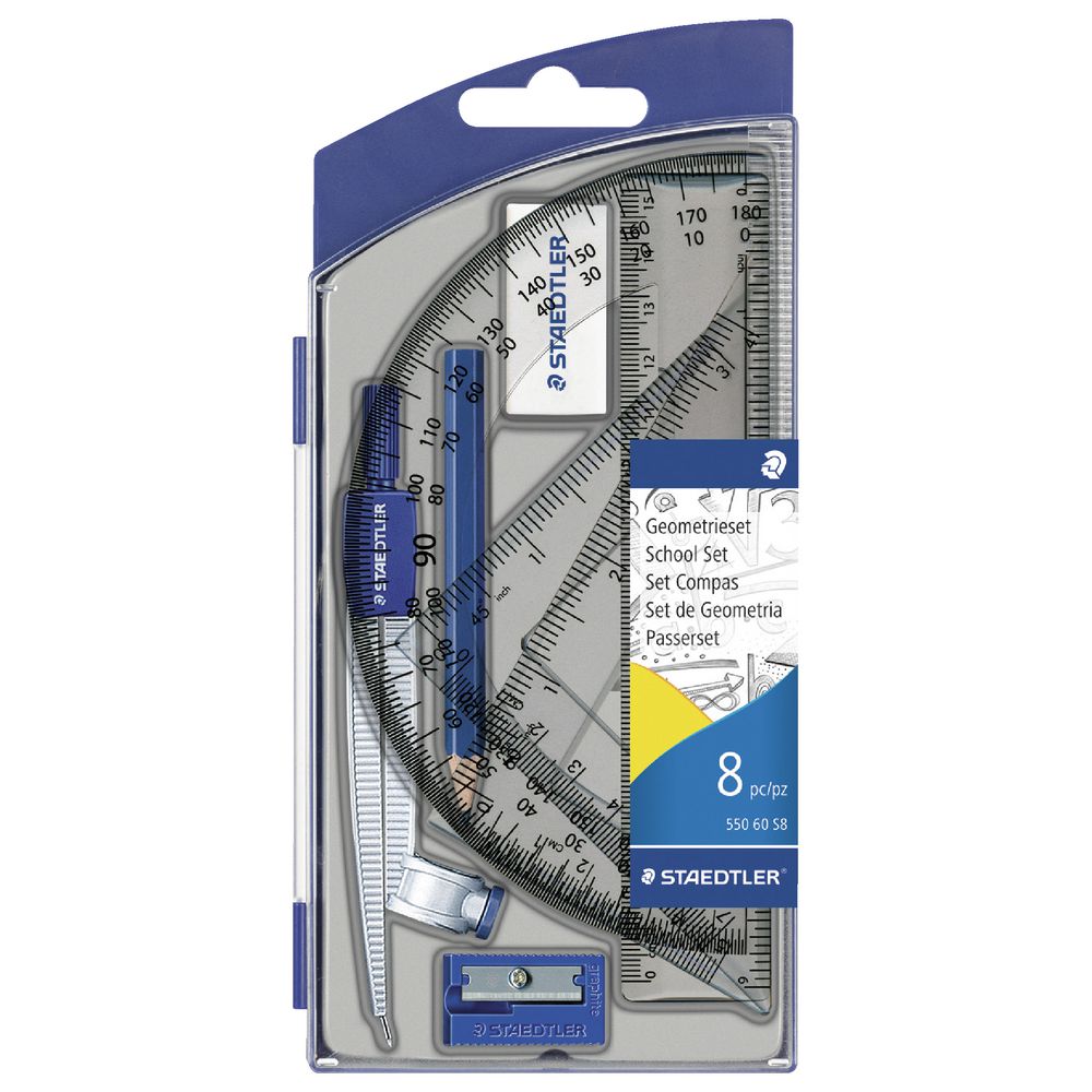 Staedtler - Maths Set 8 Piece Staedtler - Maths Set 8 Piece