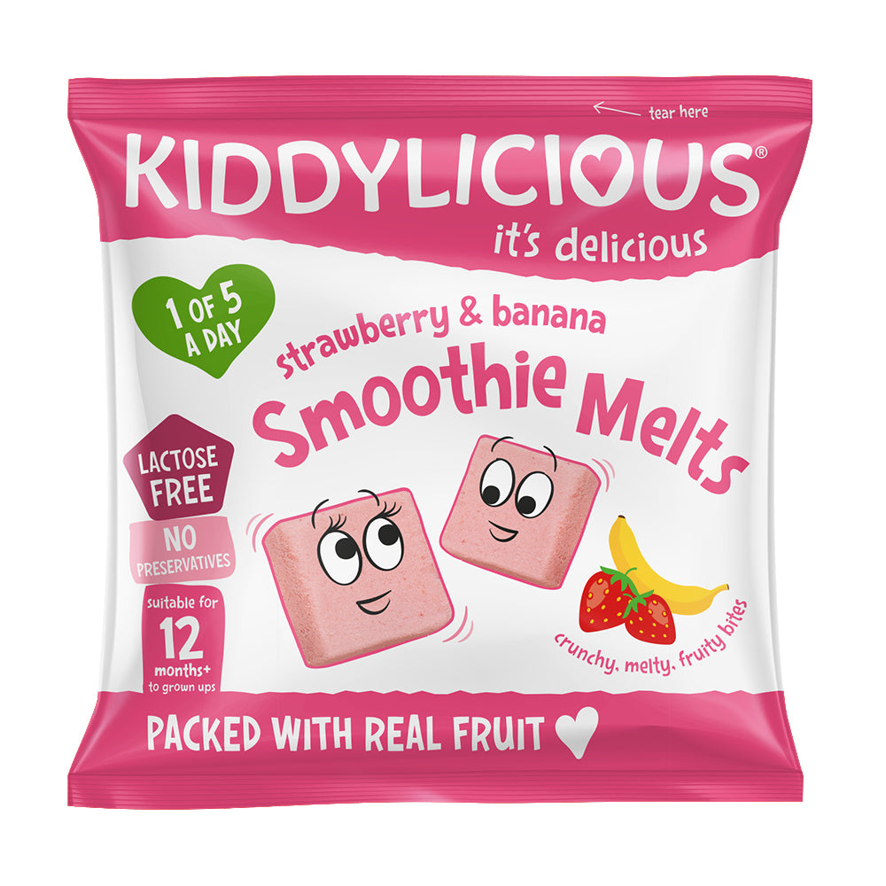 Kiddylicious - Smoothie Melts Strawberry & Banana | 4 Pack Kiddylicious - Smoothie Melts Strawberry & Banana | 4 Pack
