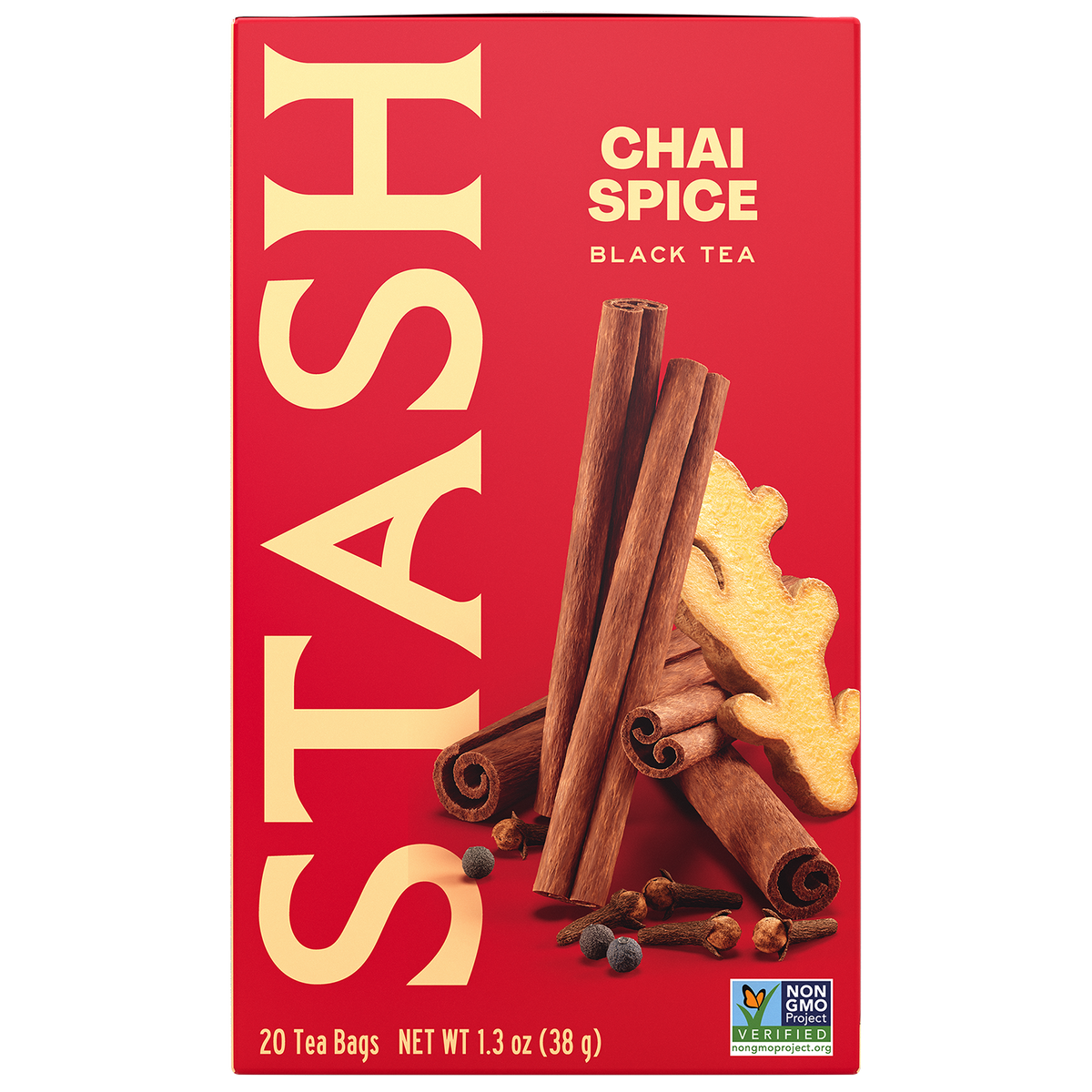 Stash Chai Spice Black Tea 20 bag box front — BambiniJO Jordan