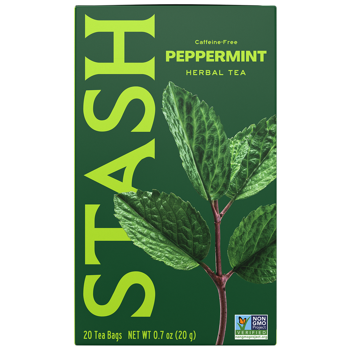 Stash Peppermint Herbal Tea 20 bag box front — BambiniJO Jordan