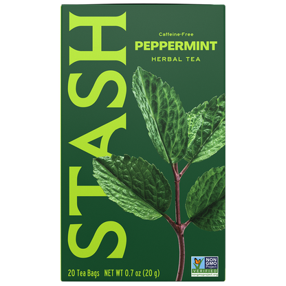 Stash Peppermint Herbal Tea 20 bag box front — BambiniJO Jordan