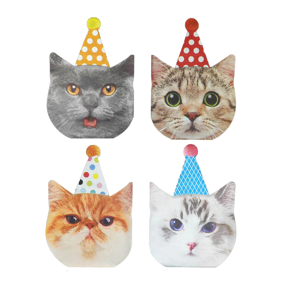 Rainbow Moments - Cat Paper Napkins | 16 Pack