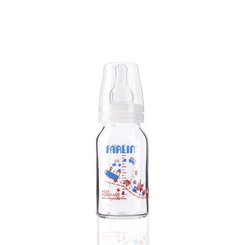 Farlin - α-33 Heat Resistant Glass Feeding Bottle | 120ml