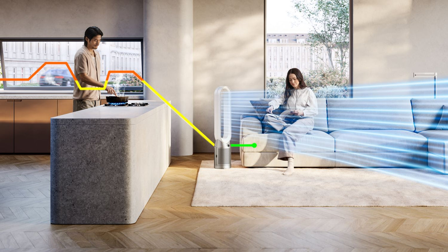Dyson Purifier Cool PC1 purifying a room — BambiniJO Jordan