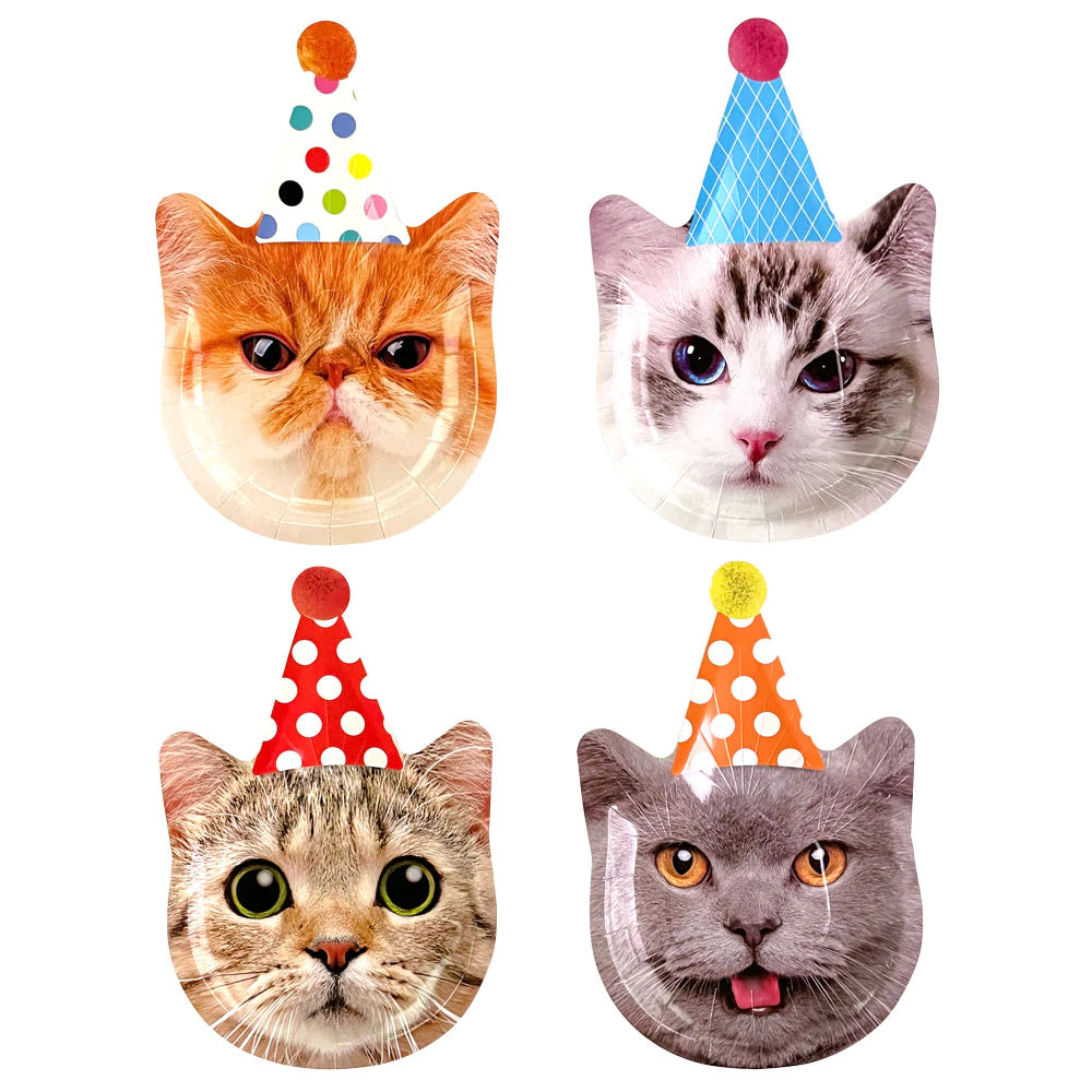 Rainbow Moments - Cat Party Plates | 8 Pack Rainbow Moments - Cat Party Plates | 8 Pack