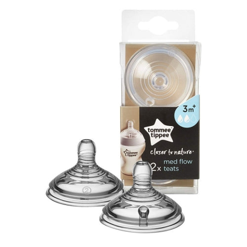 Tommee Tippee - Closer To Nature Medium Flow Teats (3m+) Teats x2 Tommee Tippee - Closer To Nature Medium Flow Teats (3m+) Teats x2