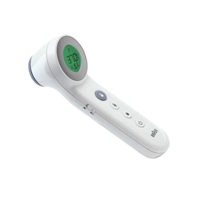 Braun - No touch + touch forehead thermometer with Age Precision