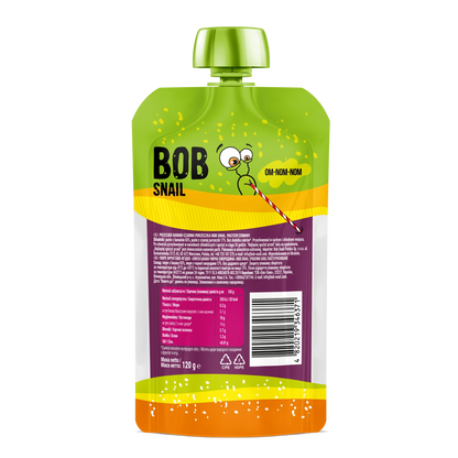 Bob Snail Fruit Puree Pouch Banana & Black Currant 120g — BambiniJO Jordan