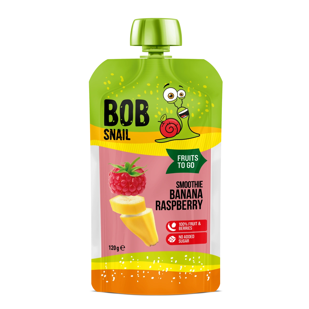 Bob Snail Fruit Puree Pouch Banana & Raspberry 120g — BambiniJO Jordan