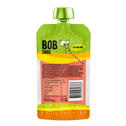 Bob Snail Fruit Puree Pouch Banana & Strawberry 120g — BambiniJO Jordan