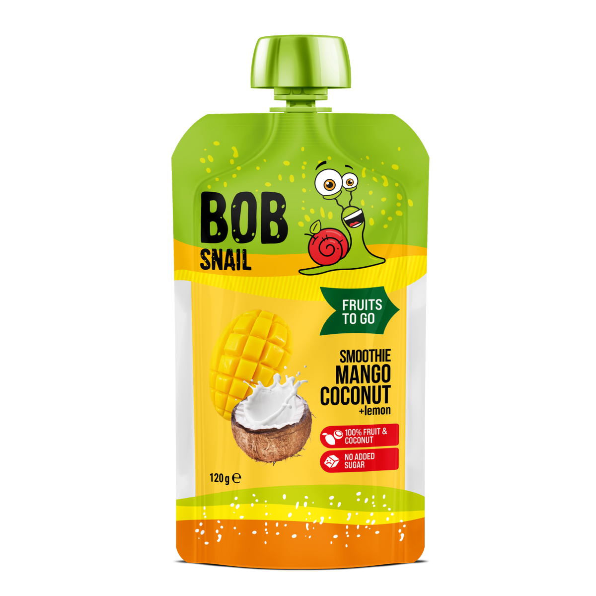 Bob Snail Fruit Puree Pouch Mango, Coconut & Lemon 120g — BambiniJO Jordan