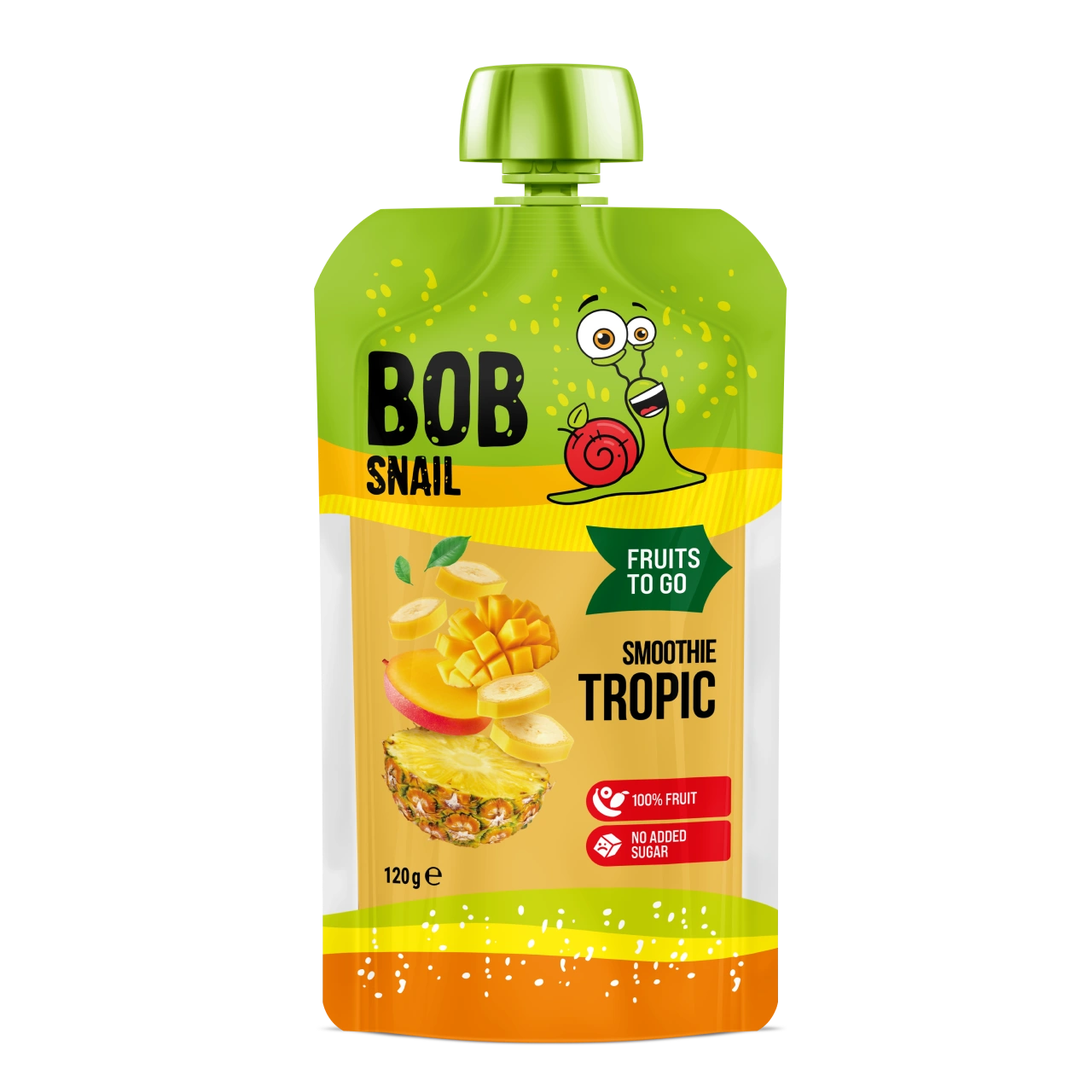Bob Snail Fruit Puree Pouch Tropic 120g — BambiniJO Jordan