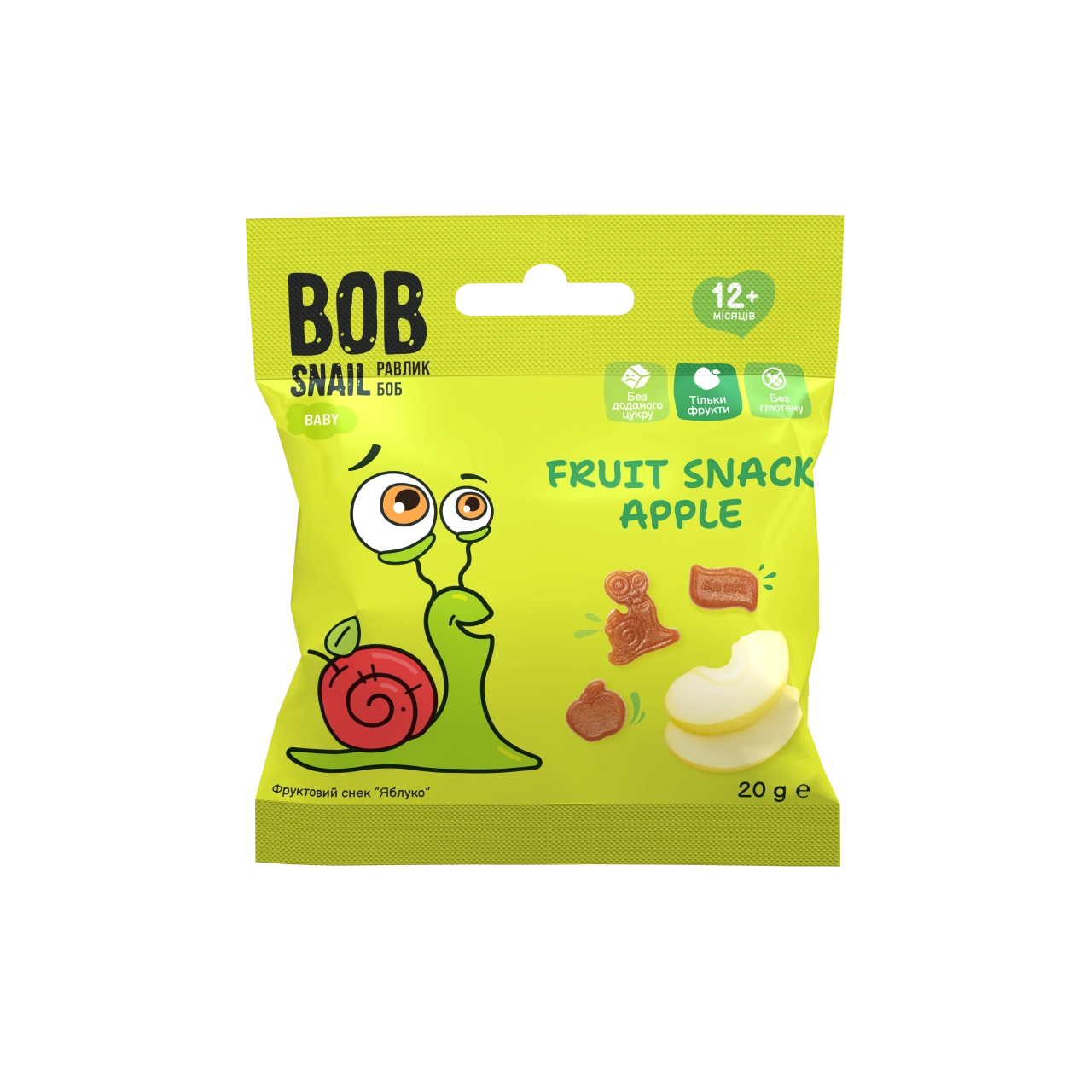 Bob Snail Fruit Snack Apple 20g — BambiniJO Jordan