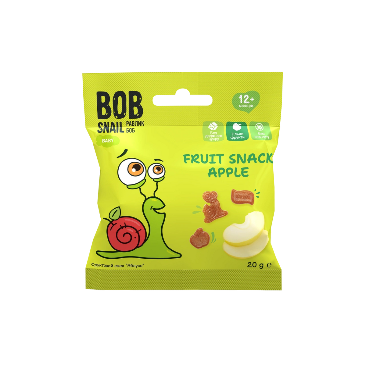 Bob Snail Fruit Snack Apple 20g — BambiniJO Jordan