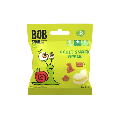 Bob Snail Fruit Snack Apple 20g — BambiniJO Jordan